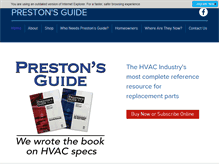 Tablet Screenshot of prestonsguide.com